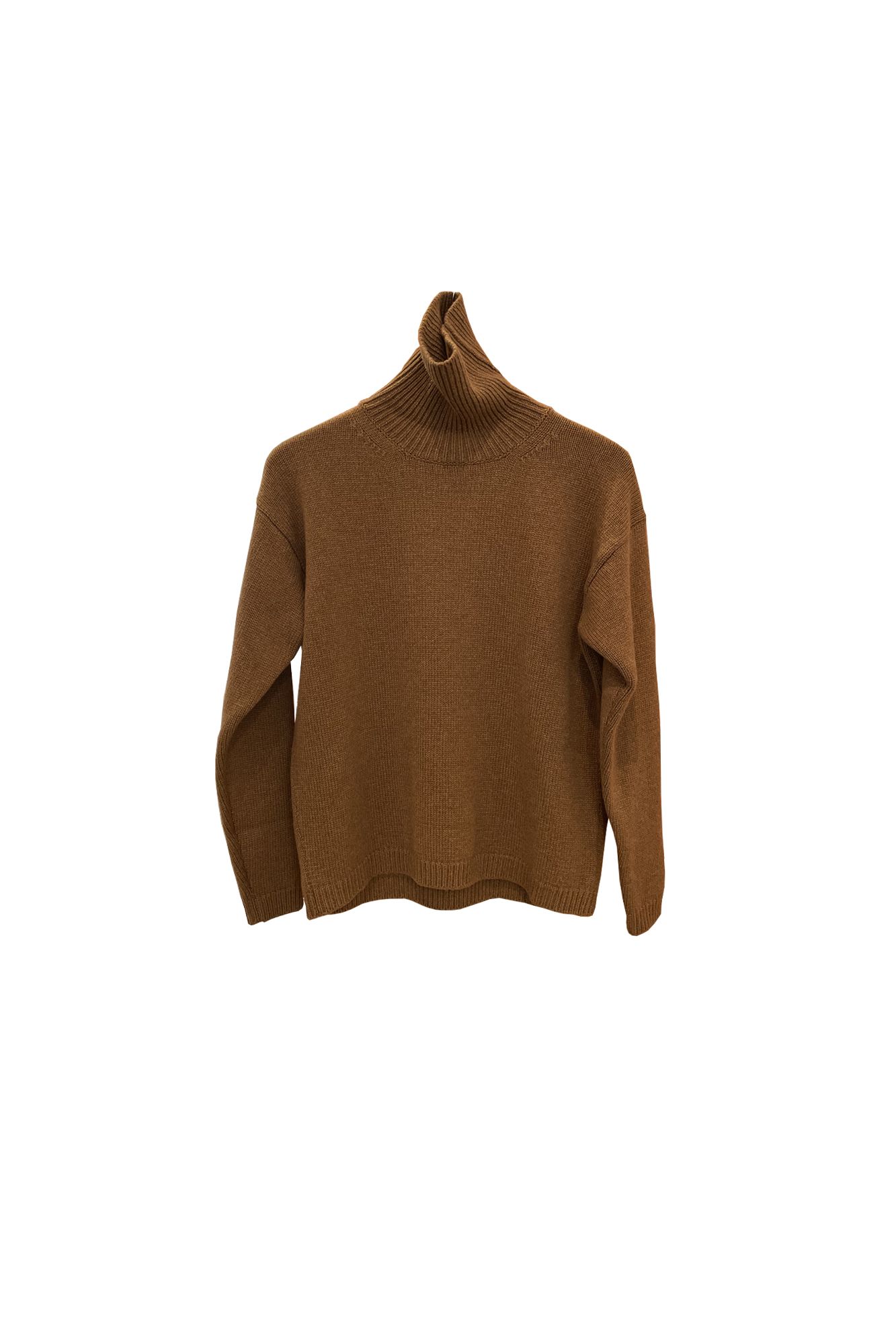 TURTLE NECK CHUNKY CASHMERE SWEATER 